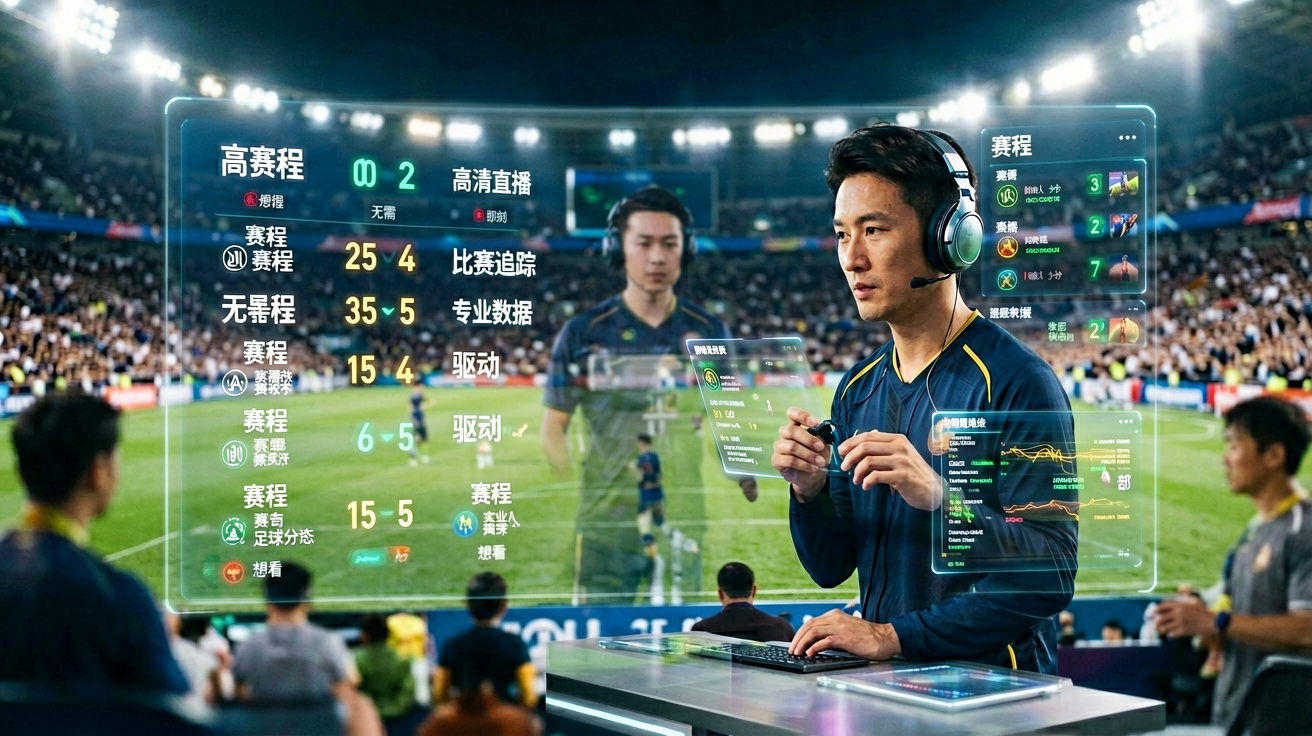 足球高斯指数高清直播界面展示实时比分、赛程和比赛追踪
